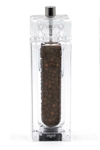 Bisetti Como Akrilik Karabiber Değirmeni Şeffaf 14,5 cm