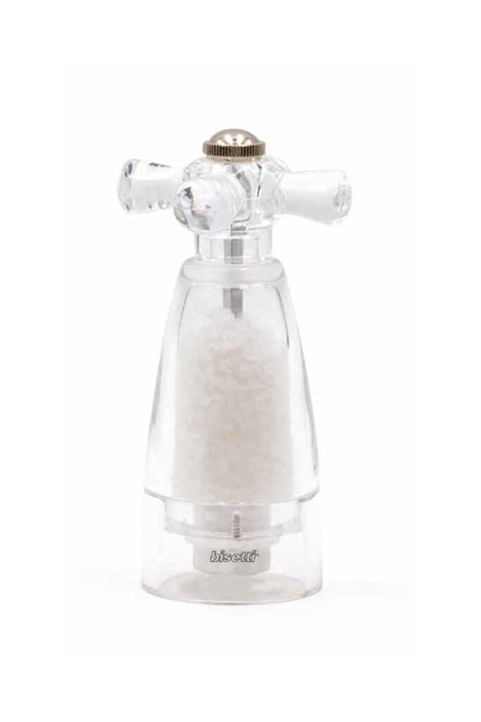Bisetti Brescia Akrilik Tuz Değirmeni  Şeffaf 14,5 cm