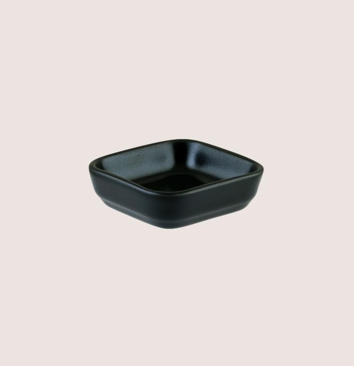 Bonna Porselen Notte Mood Kare Kase 9 cm 55 cc 6'lı
