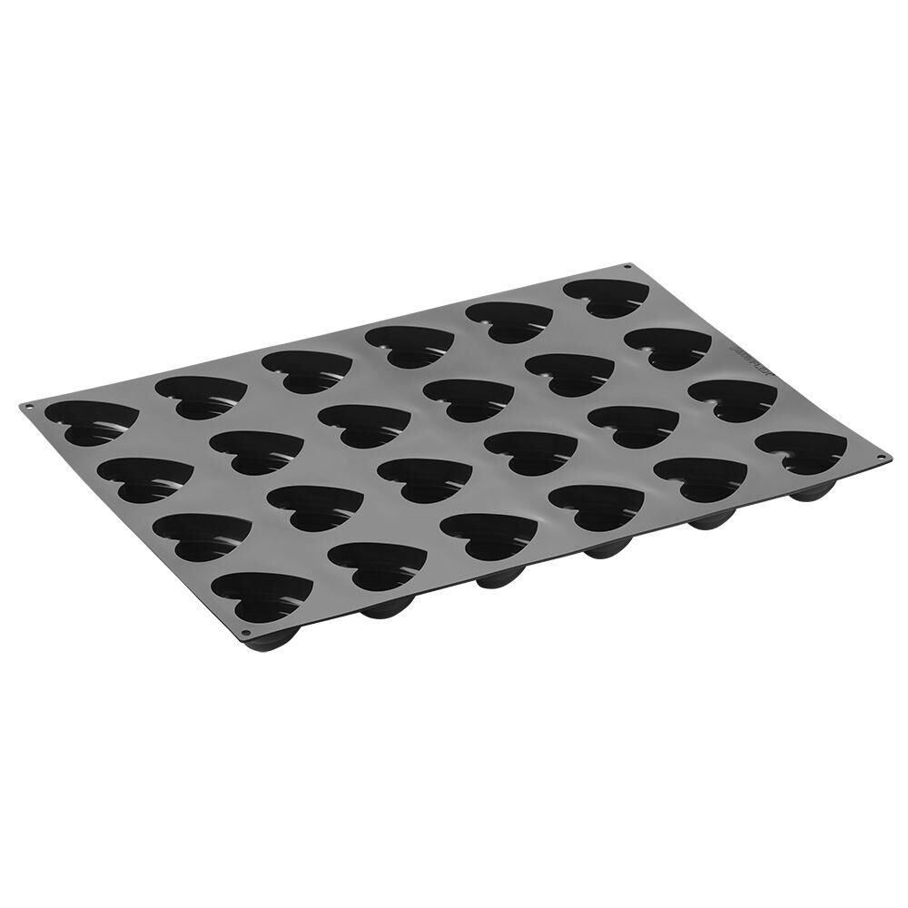 Globy Profesyonel Silikon Kalp Desenli Tatlı,Kek Kalıbı 24'lü