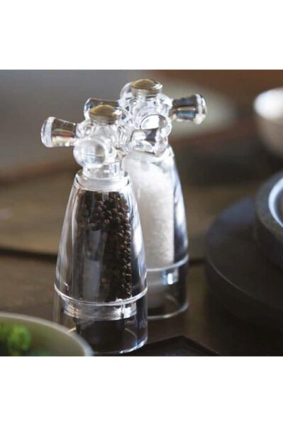 Bisetti Brescia Akrilik Karabiber Değirmeni  Şeffaf 14,5 cm