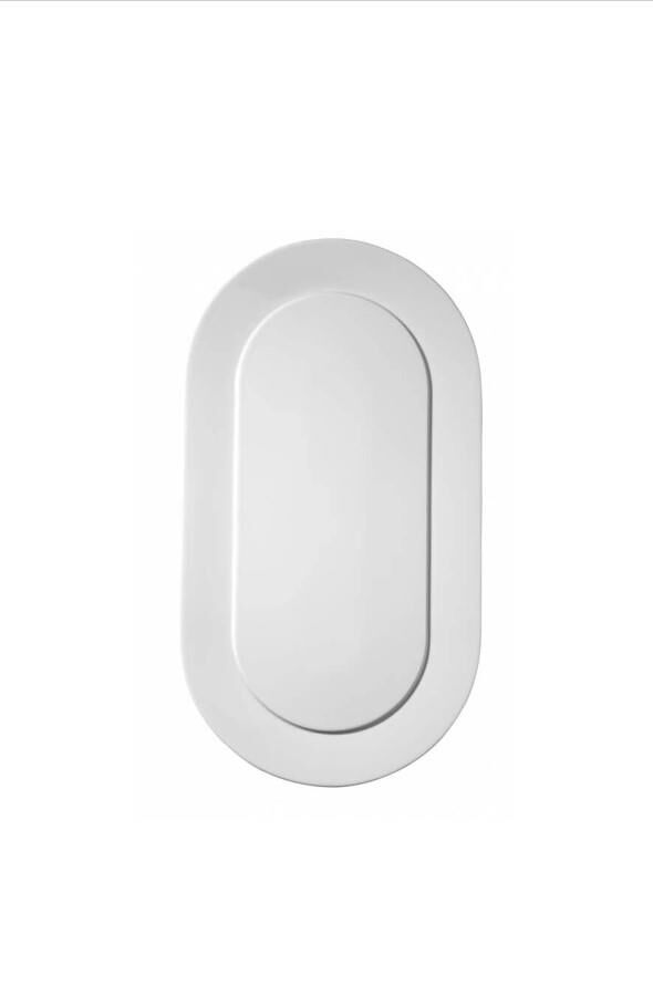 Kütahya Porselen PLNA40X22KY Plano(A) Dekorsuz Kayık Tabak 40x22 cm 6'lı