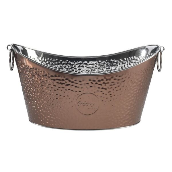 Biradlı GRV-1015 Çelik Şişe Kovası Bakır 13 Litre