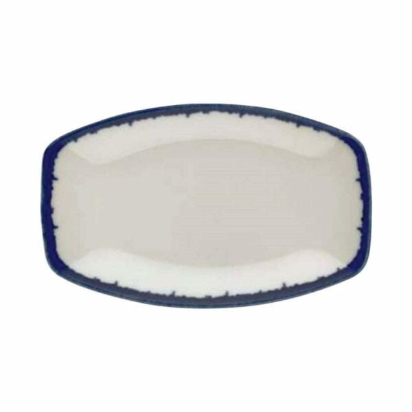 Kütahya Porselen NNBOH27KY890004 Corendon Bohem Krem Nano DG31 Kayık Tabak 27X16 cm 6'lı
