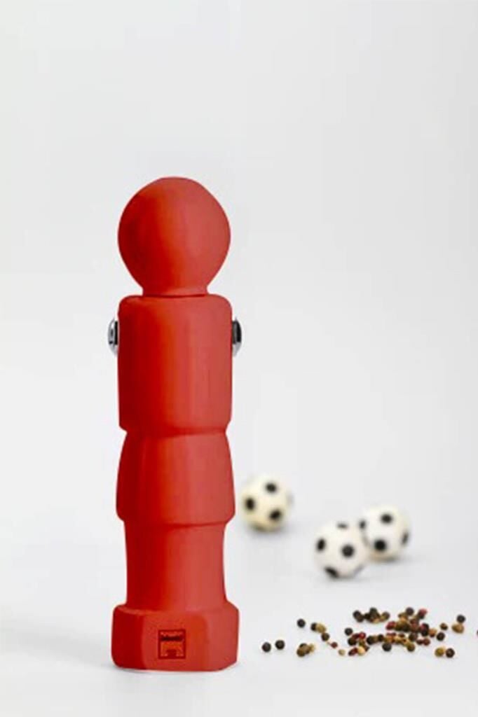 Bisetti Soccer Player Karabiber Değirmeni Kırmızı 23 Cm