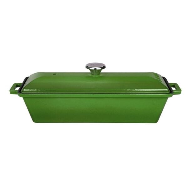 Lava Döküm Ekmek Kabı Terrine 11x29 cm Yeşil