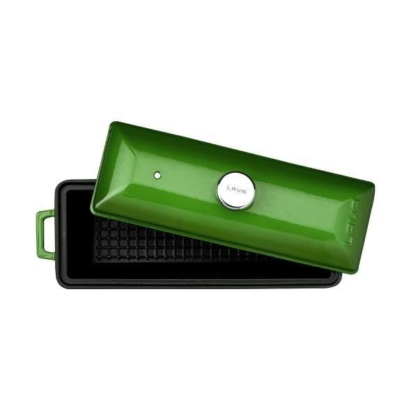 Lava Döküm Ekmek Kabı Terrine 11x29 cm Yeşil