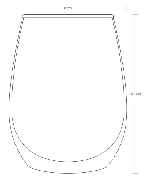 Paşabahçe 420825 Amber Meşrubat Bardağı 6'lı 350 cc