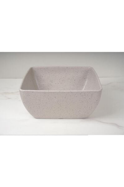 Globy Melamin Açık Büfe Granit Kase Açık Gri 25.5*25.5*11.5cm;