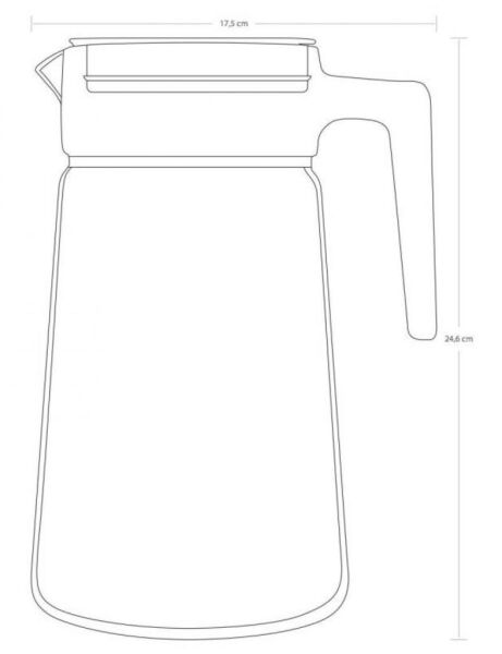 Paşabahçe 43763 City Pop Gri Kapaklı Sürahi 2000 Cc