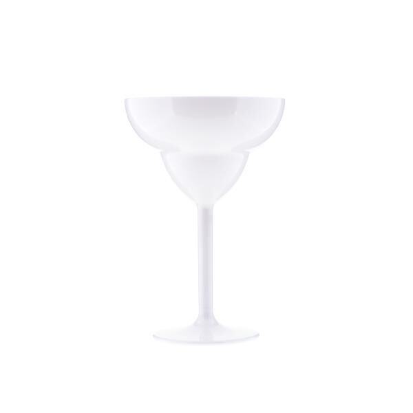 Rubikap PM.M30 Premium Polikarbon Margarita Bardağı 350 ml 6 Adet, Beyaz