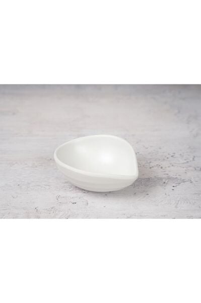 Globy Melamin Minimal Kase, Sosluk, Reçellik Beyaz 8x7x3 cm