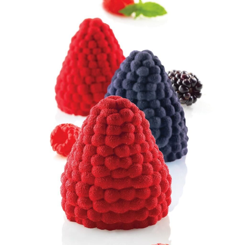 Silikomart Mora Lampone, Silikon Böğürtlen Ahududu Pasta Kalıbı - 28.310.87.0065