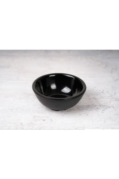 Globy Melamin Minimal Kase Siyah 6 Adet 8.5x3 cm