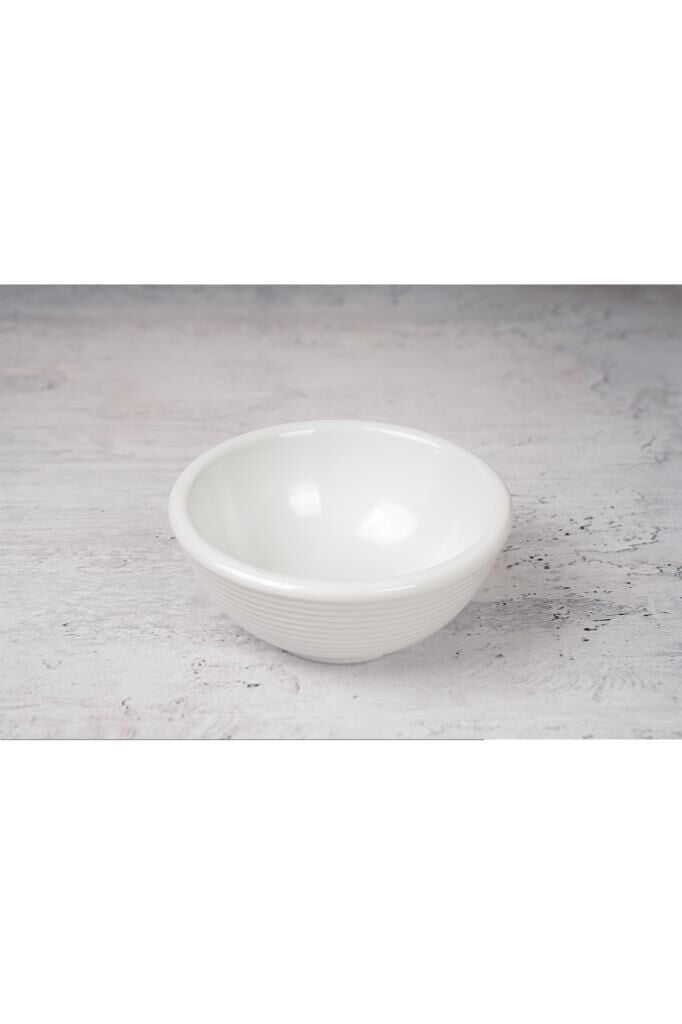 Globy Melamin Minimal Kase Beyaz 6 Adet 9.5x4 cm