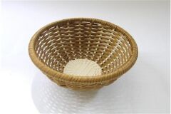 Globy Rattan Dokuma Plastik Dikdörtgen Ekmek Sepeti, Ekmeklik 30x10 cm