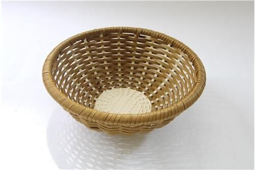 Globy Rattan Dokuma Plastik Dikdörtgen Ekmek Sepeti, Ekmeklik 30x10 cm