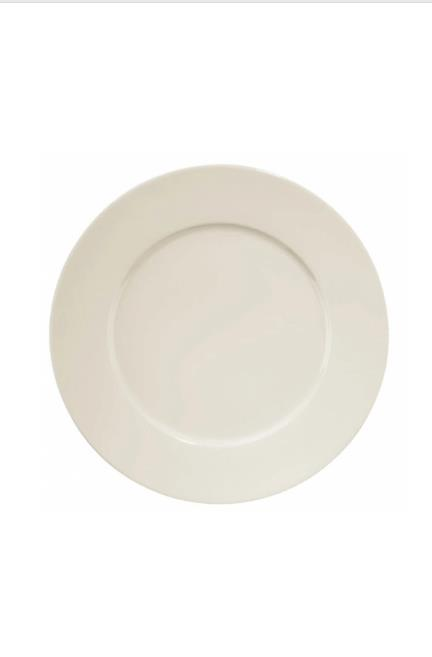 Kütahya Porselen Pera Otel 25 cm Düz Tabak 6'lı Krem