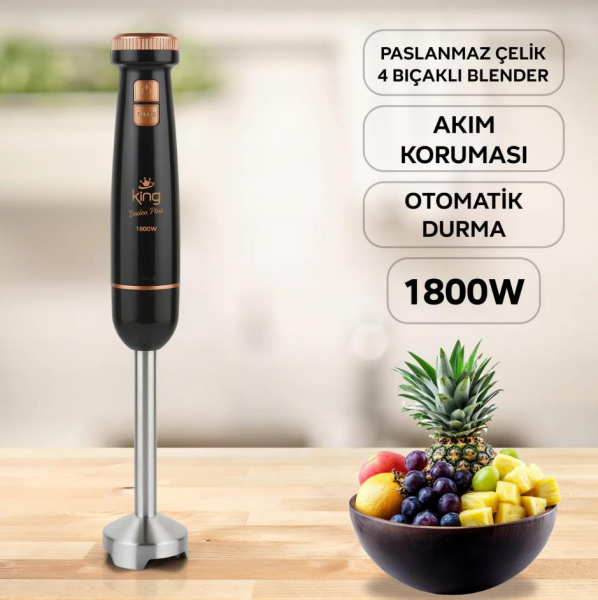 King P-944 Ringo El  Blender Ölçü Kaplı 700 W
