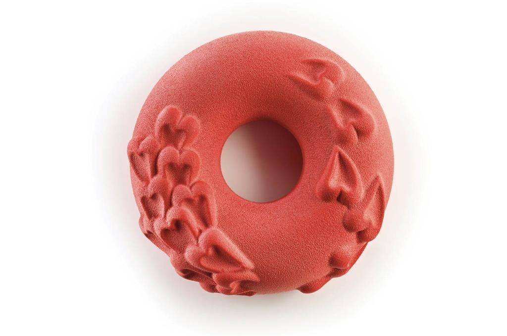 Silikomart PASSIONE Yuvarlak Kalp Desen Silikon Pasta Kalıbı 20,3 cm  - 20.443.13.0065