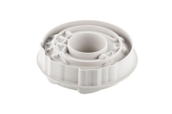 Silikomart PASSIONE Yuvarlak Kalp Desen Silikon Pasta Kalıbı 20,3 cm  - 20.443.13.0065