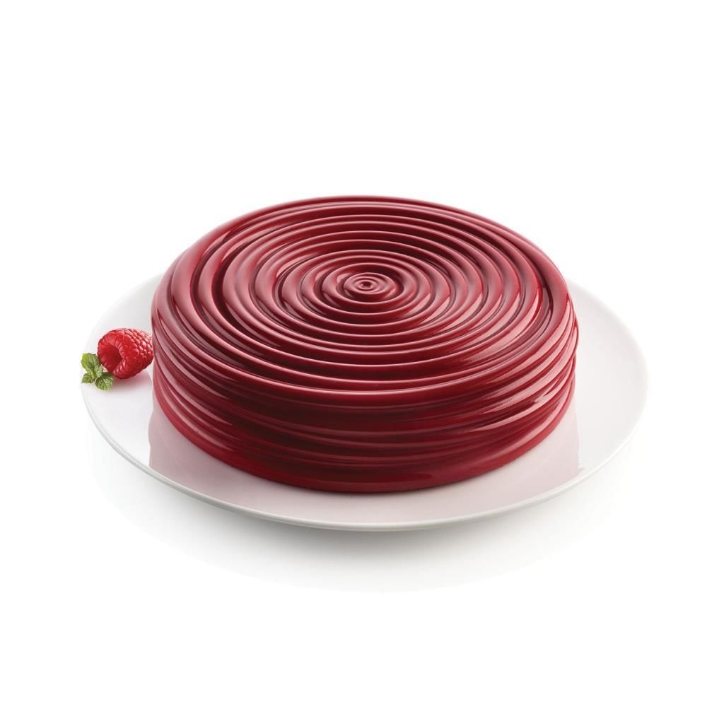 Silikomart VINILE Yuvarlak Desen Silikon Kek Kalıbı