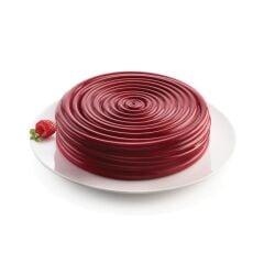 Silikomart VINILE Yuvarlak Desen Silikon Kek Kalıbı