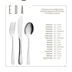 Lugga Eda Model 18/10 Ordövr Bıçağı 12 Adet