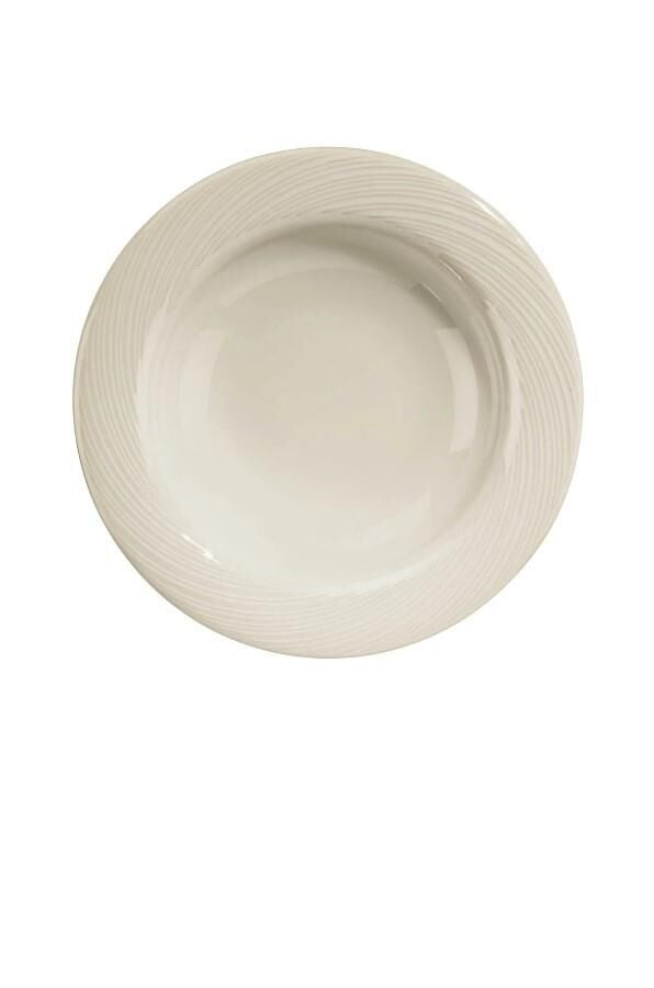 Kütahya Porselen Bone Sempre 22 cm Çukur Tabak 12'li
