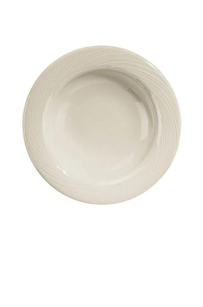 Kütahya Porselen Bone Sempre 22 cm Çukur Tabak 12'li