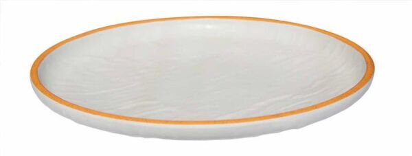 Globy Açık Büfe Yuvarlak Servis Sunum Tabağı Orange 28x28x3,2 cm