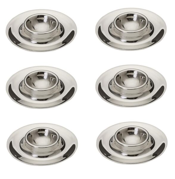 Güren Metal Paslanmaz Tabaklı Yumurtalık 6'lı Ø 7,8 cm