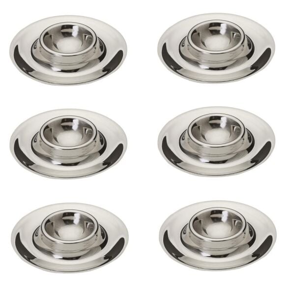 Güren Metal Paslanmaz Tabaklı Yumurtalık 6'lı Ø 7,8 cm