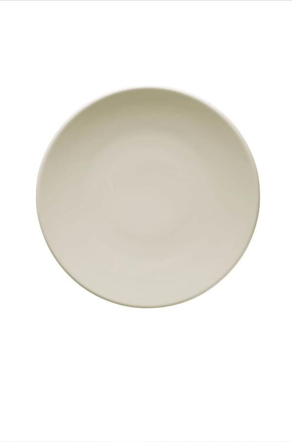 Kütahya Porselen Bone Teos 21 cm Düz Tabak 12'li