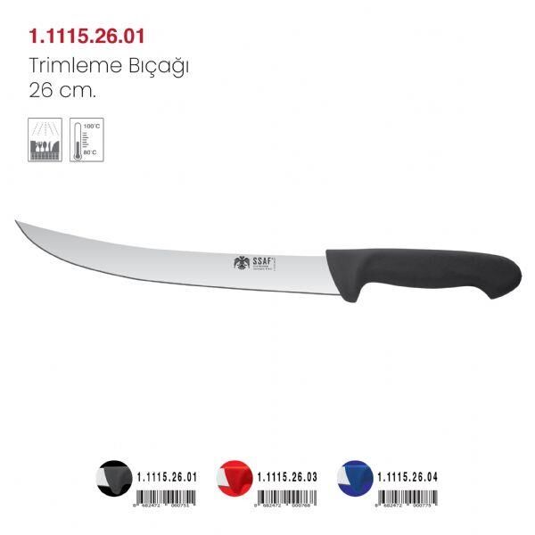SSAF Kasap Şov Trimleme Bıçağı 26 cm - Siyah
