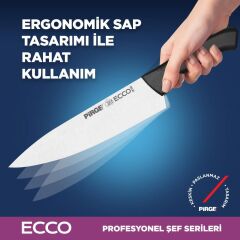 Pirge Ecco Şef Bıçağı 21 cm Siyah - 38161