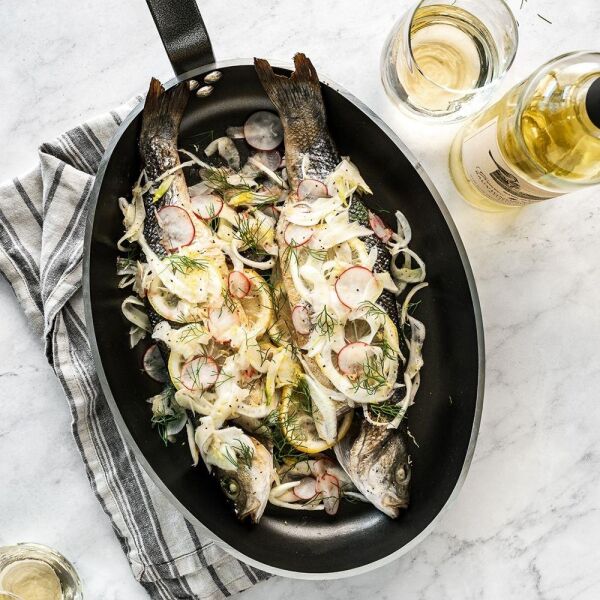 De Buyer Oval Yapışmaz Balık Tava 40 Cm – 8181.40