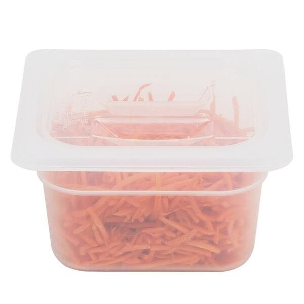 Cambro GN 1/6 Gastronom Kulplu Küvet Kapağı, Polipropilen Küvet Uyumlu - 60PPCH190