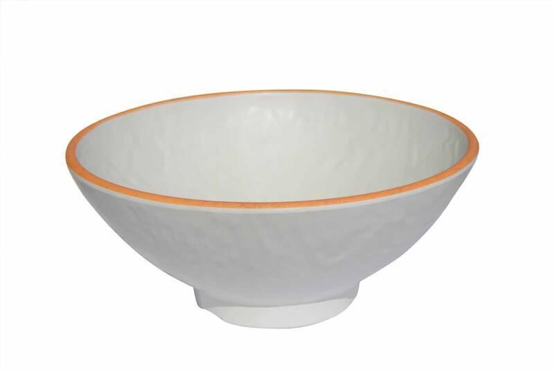 Globy Açık Büfe Yuvarlak Sunum Kase Orange 26x26x10,3 cm