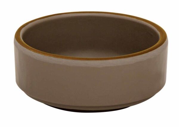 Globy Melamin Mini Yuvarlak Sos Kase Kahverengi 8x8x3 cm 6'lı