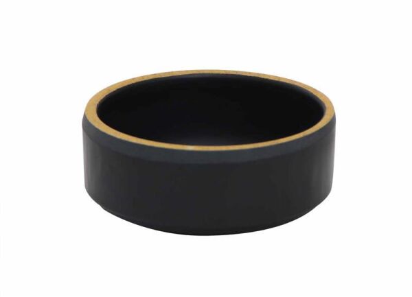 Globy Melamin Yuvarlak Sos Kase, Sosluk, Siyah 8x8x3 cm 6'lı