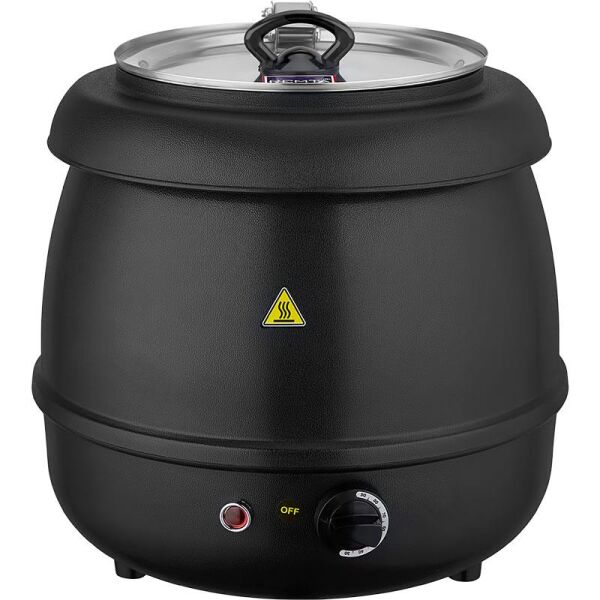 Remta CB10 Çorba Kazanı, Çorba Isıtıcı 9 Litre, Siyah