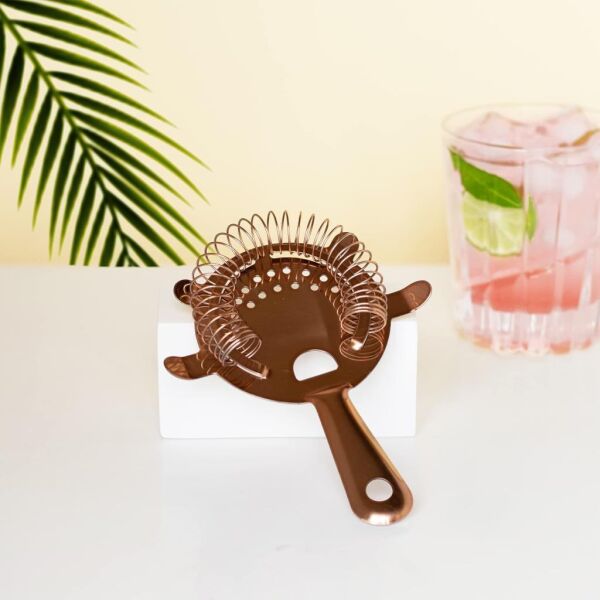 Globy Bar Kokteyl Süzgeci Bakır