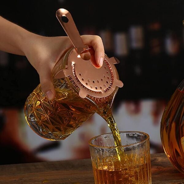 Globy Bar Kokteyl Süzgeci Bakır