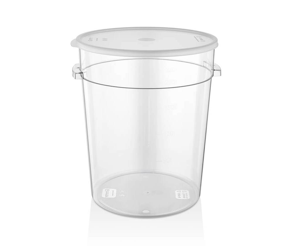 Gastroplast GRP-22 PC Yuvarlak Saklama Kabı 20,82 Lt