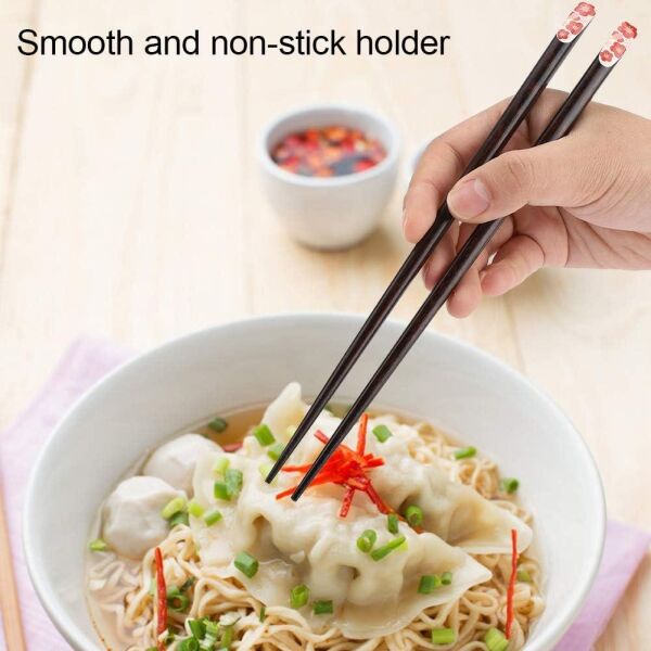 Globy Ahşap Chopstick, Çin Çubuğu 22 cm 5'li