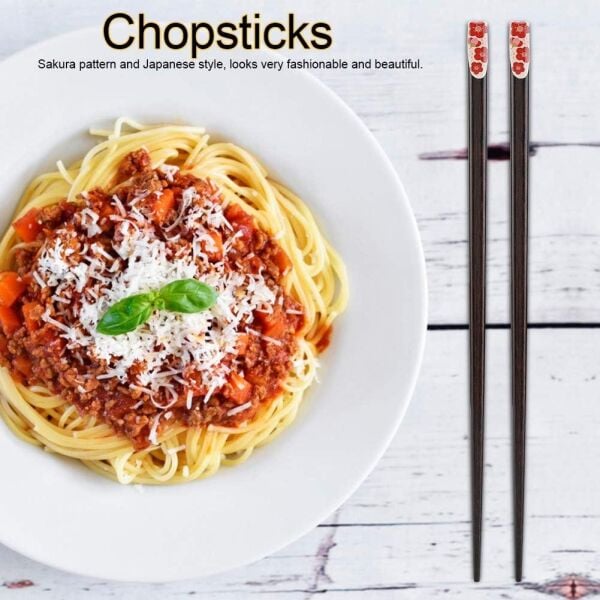 Globy Ahşap Chopstick, Çin Çubuğu 22 cm 5'li