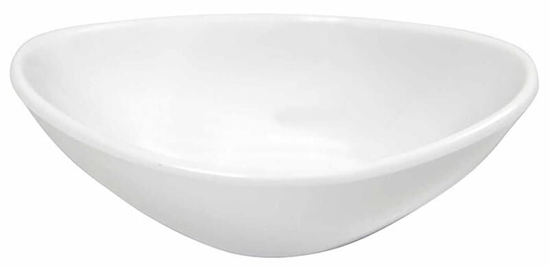 Globy Melamin Minimal Oval Kase, Sosluk 11x7x3 cm 6'lı
