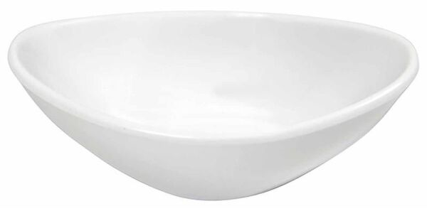 Globy Melamin Minimal Oval Kase, Sosluk 11x7x3 cm 6'lı