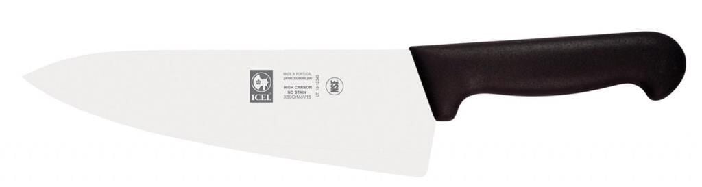 ICEL Şef Bıçağı, Geniş Ağızlı 20 cm Siyah